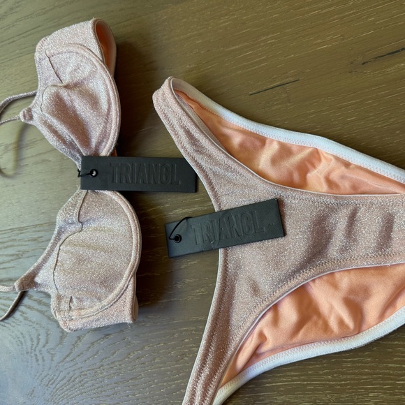 NWT Triangl Sparkling Pink Bikini Set - Picture 4 of 9